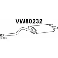 Задний глушитель VENEPORTE Volkswagen Caddy (9K9A) 2 Фургон 1.6 75 75 л.с. 1995 – 1997 T74U P VW80232 6WO3Q36