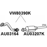 Катализатор VENEPORTE VW80390K EYGH0R Audi A6 (C5) 2 Универсал 1.8 125 л.с. 1997 – 2005 X UGDA