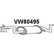 Передний глушитель VENEPORTE 111DFQM Volkswagen Touran VW80495 H O08O