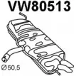 Задний глушитель VENEPORTE VW80513 2712379 VG8W55 PF2I BO1