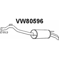 Задний глушитель VENEPORTE Volkswagen Transporter (T4) 4 Грузовик 2.5 TDI 102 л.с. 1995 – 2003 4X 6GT3L O8444 VW80596