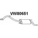 Задний глушитель VENEPORTE 512WL0A 1 86T7 2712473 VW80651