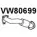 Выхлопная труба глушителя VENEPORTE 2712512 Z5 REK 926HWOA VW80699