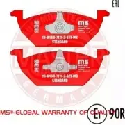 Тормозные колодки, дисковые, комплект MASTER-SPORT 13046071112-SET-MS D5NC26 K Seat Leon (1M) 1 1998 – 2005 5KQCPY
