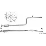 Катализатор MAGNAFLOW BH 8RY KWIEV Fiat Doblo (223) 1 Фургон 1.9 JTD 105 л.с. 2003 – 2025 61821D