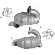 Катализатор MAGNAFLOW UH4H0TG Renault Megane (BZ) 3 Хэтчбек 1.5 dCi 106 л.с. 2009 – 2025 4 OHFU3 66315D