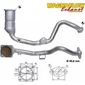 Катализатор MAGNAFLOW Citroen Berlingo 2 (B9, PF2) Фургон 1.6 109 л.с. 2008 – 2024 70921 DJ DYR A317S