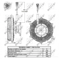 Вискомуфта NRF 1789096 49135 P6J63X A 8718042154460 - Изображение 4