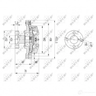 Вискомуфта NRF 8718042173683 49609 93 V16TQ 1789249 - Изображение 2