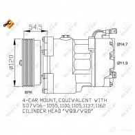 Компрессор кондиционера NRF 8718042015051 32033 X9 JC6CB 1786026 - Изображение 3