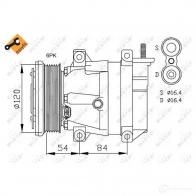 Компрессор кондиционера NRF 32436 ZHX U1A6 8718042069160 1786366 - Изображение 3