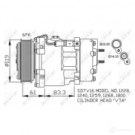 Компрессор кондиционера NRF 50S KDCF 8718042016430 1786179 32198 - Изображение 7