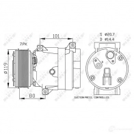 Компрессор кондиционера NRF 8718042089557 1786426 32481 JB6OM Z - Изображение 6
