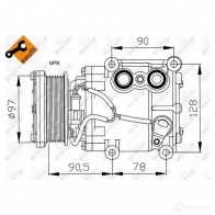 Компрессор кондиционера NRF 1786181 32199 8718042016447 HFRWZ DC - Изображение 3
