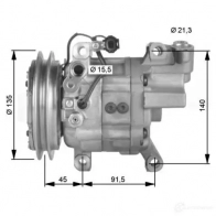 Компрессор кондиционера NRF 8718042134912 32475G 9DGGJ 3R Nissan X-Trail (T30) 1 Кроссовер 2.2 DCi 114 л.с. 2004 – 2013