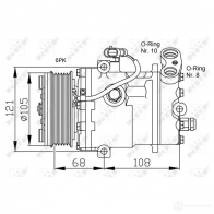 Компрессор кондиционера NRF M8 8PD 8718042016768 1786227 32232 - Изображение 6