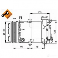 Компрессор кондиционера NRF 1786340 2 ASP6 8718042137814 32415g - Изображение 7