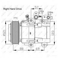 Компрессор кондиционера NRF 8718042134752 X7 0CD 32443G 1786375 - Изображение 5