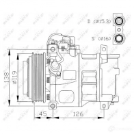 Компрессор кондиционера NRF T BDFC0R 32042g 1786033 8718042134035 - Изображение 2