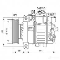 Компрессор кондиционера NRF 32470g 1786413 8718042137982 Q 5PUSOQ - Изображение 3