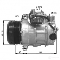 Компрессор кондиционера NRF 1786613 32676G 8718042136374 G DVUN8W