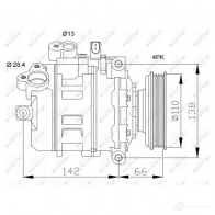 Компрессор кондиционера NRF 1786087 32106g 8718042137111 PB8Y RA - Изображение 4