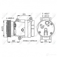 Компрессор кондиционера NRF 8718042017437 1786322 W6G K5 32404 - Изображение 3