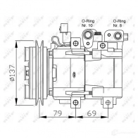 Компрессор кондиционера NRF 8718042134349 32223G 1786214 ZICJD 1 - Изображение 5