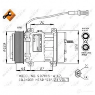 Компрессор кондиционера NRF 2ZL NBCR Renault Megane (DZ) 3 Купе 2.0 dCi 163 л.с. 2012 – 2024 32598g 8718042135629