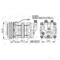 Компрессор кондиционера NRF 32202 1786185 8718042016478 M98 1WD - Изображение 2