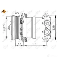 Компрессор кондиционера NRF 32202 1786185 8718042016478 M98 1WD - Изображение 3