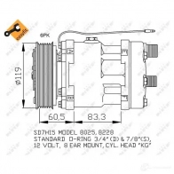 Компрессор кондиционера NRF 32586g 8718042135568 1786521 R1ICBD K - Изображение 2