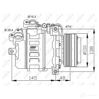 Компрессор кондиционера NRF EEI2 X 1786405 8718042137968 32465G - Изображение 2