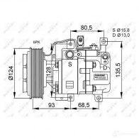 Компрессор кондиционера NRF 8718042137746 32408G LCXTH CJ 1786328 - Изображение 5