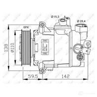 Компрессор кондиционера NRF 32437g 8718042134691 BT 9WK6 1786368 - Изображение 5