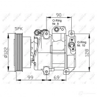 Компрессор кондиционера NRF 32442G 1786374 8718042134745 VP 0C2M8 - Изображение 3