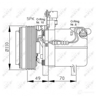 Компрессор кондиционера NRF 32442G 1786374 8718042134745 VP 0C2M8 - Изображение 5