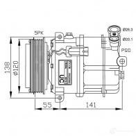 Компрессор кондиционера NRF 8718042017321 1786307 32313 T XBTHQ - Изображение 2