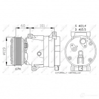 Компрессор кондиционера NRF 32460G 8718042134820 FK BMI 1786396 - Изображение 5