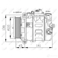 Компрессор кондиционера NRF 7ZY 0I 32227g 8718042137494 1786219 - Изображение 2