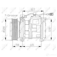 Компрессор кондиционера NRF C 11E9 32148g 1786141 8718042137302 - Изображение 2
