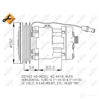 Компрессор кондиционера NRF VU OSCVG 1786508 8718042135476 32566g - Изображение 3