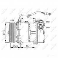 Компрессор кондиционера NRF I PAPR4 1786264 32260G 8718042134455 - Изображение 3