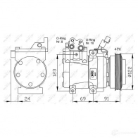 Компрессор кондиционера NRF 32205g 1RC OB 1786191 8718042137418 - Изображение 5