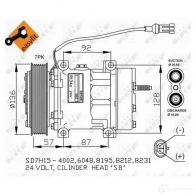 Компрессор кондиционера NRF 32477G 8718042122605 1786422 JMUI2T 4 - Изображение 2