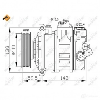 Компрессор кондиционера NRF J3 H2V 8718042134141 32124g 1786114 - Изображение 2