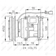 Компрессор кондиционера NRF 32243G IR CCBI 1786242 8718042135971 - Изображение 5
