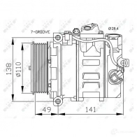 Компрессор кондиционера NRF 32243G IR CCBI 1786242 8718042135971 - Изображение 6