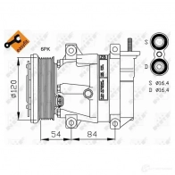 Компрессор кондиционера NRF CPGI63 9 1786213 32220G 8718042137470 - Изображение 3