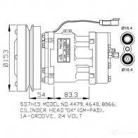 Компрессор кондиционера NRF 8718042181046 32879G 3TYN Z3 1786891 - Изображение 2